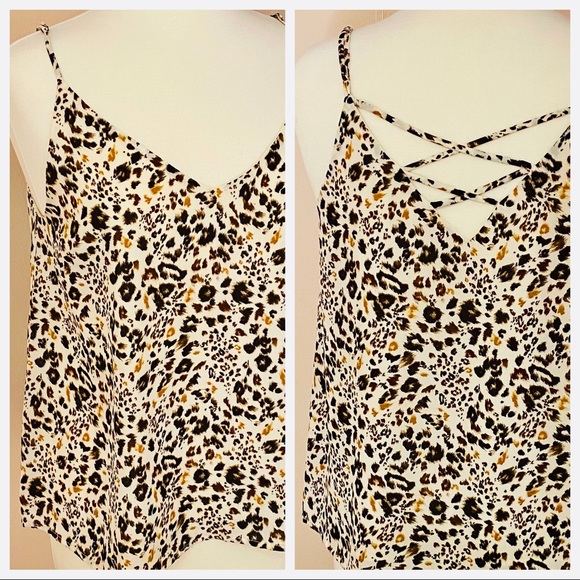 ASTR Leopard Print Blouse Sz. M - Picture 2 of 6